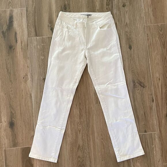 Chico’s Platinum Denim Collection Size 0.5 (US 6) White Stretch Jeans - Picture 1 of 5